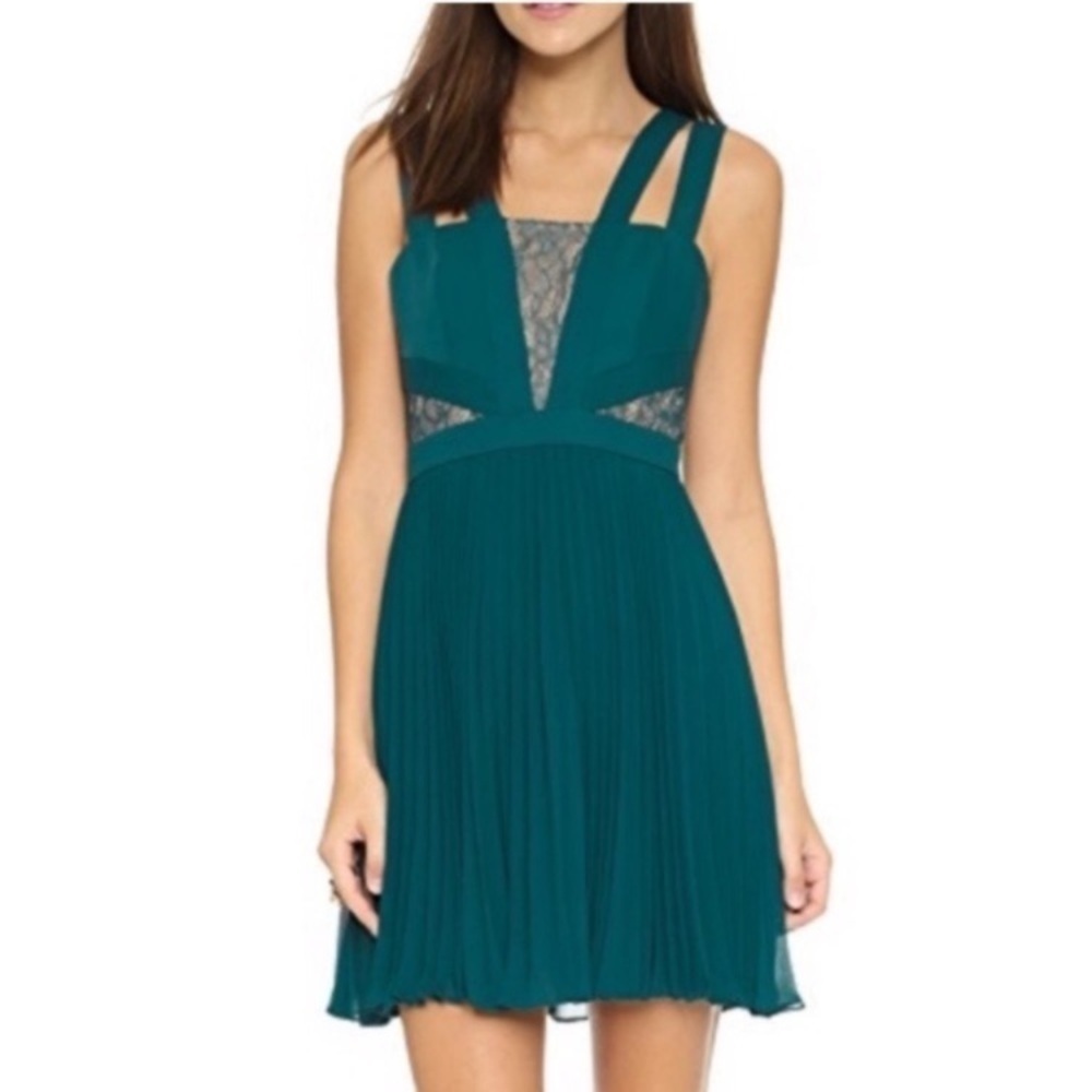 BCBGMaxAzria Teal Sleeveless Dress